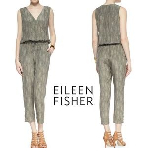 eileen fisher silk jumpsuit